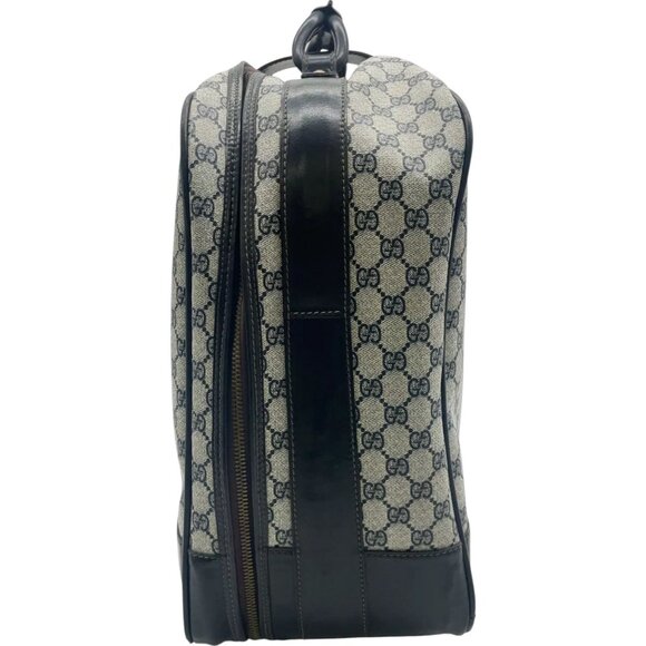 304299BG (EH) Gucci Carry Case Sherry Line Navy Blue PVC - Picture 7 of 13